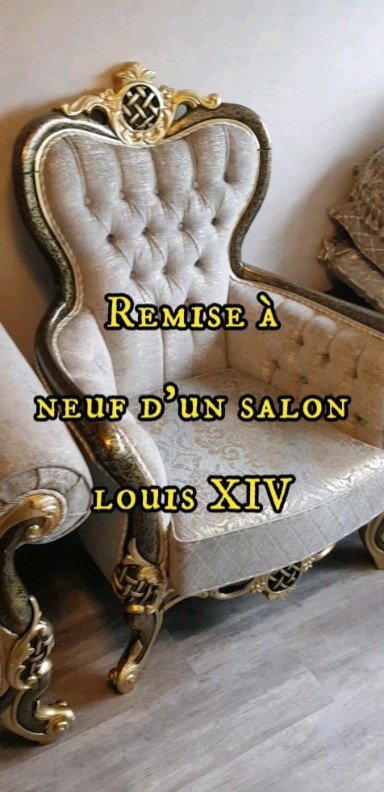 Remise à neuf d'un fauteuil Louis XIV